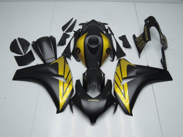 Cheap 2008-2011 Matte Black and Gold Honda CBR1000RR Bike Fairings Canada Cheap 2008-2011 Matte Black and Gold Honda CBR1000RR Bike Fairings Canada