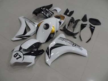 Cheap 2008-2011 White and Black 87 Honda CBR1000RR Bike Fairings Canada