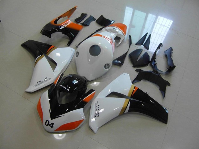 Cheap 2008-2011 White and Black and Orange Race Honda CBR1000RR Motorcycle Fairing Canada Cheap 2008-2011 White and Black and Orange Race Honda CBR1000RR Motorcycle Fairing Canada