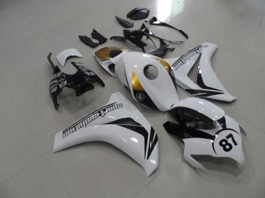 Cheap 2008-2011 Black and White and Gold Honda CBR1000RR Bike Fairings Canada