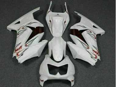 Cheap 2008-2012 White Red Kawasaki EX250 Motorcylce Fairings Canada