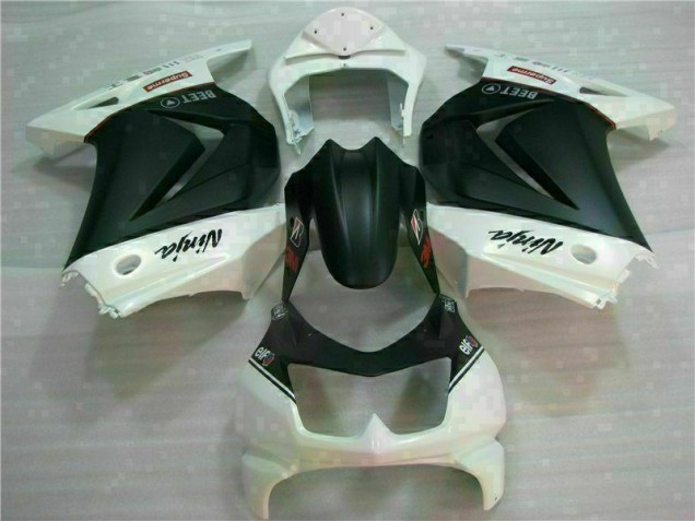 Cheap 2008-2012 White Black Ninja 3M Kawasaki EX250 Motorcycle Fairings Canada Cheap 2008-2012 White Black Ninja 3M Kawasaki EX250 Motorcycle Fairings Canada