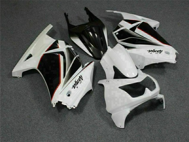 Cheap 2008-2012 White Black Ninja Kawasaki EX250 Replacement Fairings Canada Cheap 2008-2012 White Black Ninja Kawasaki EX250 Replacement Fairings Canada