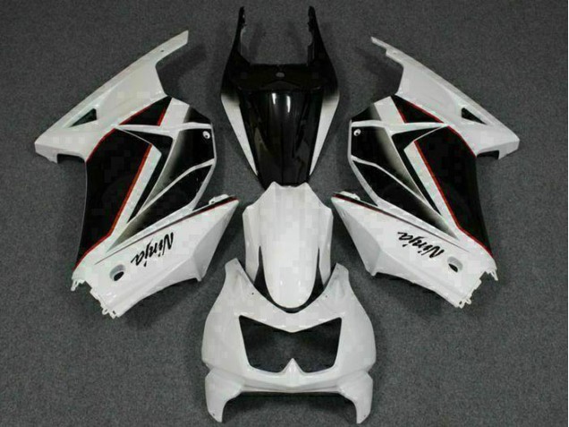 Cheap 2008-2012 White Black Ninja Kawasaki EX250 Replacement Fairings Canada Cheap 2008-2012 White Black Ninja Kawasaki EX250 Replacement Fairings Canada