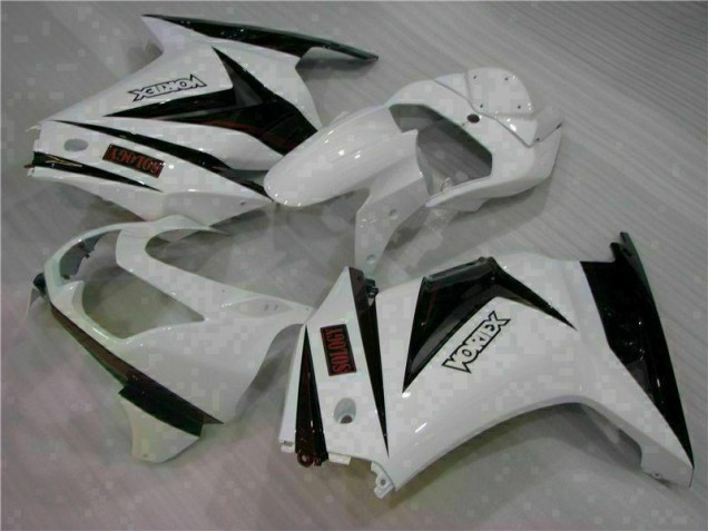 Cheap 2008-2012 White Black Kawasaki EX250 Motorcycle Bodywork Canada Cheap 2008-2012 White Black Kawasaki EX250 Motorcycle Bodywork Canada