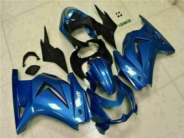 Cheap 2008-2012 Blue Black White Ninja Kawasaki EX250 Moto Fairings Canada Cheap 2008-2012 Blue Black White Ninja Kawasaki EX250 Moto Fairings Canada