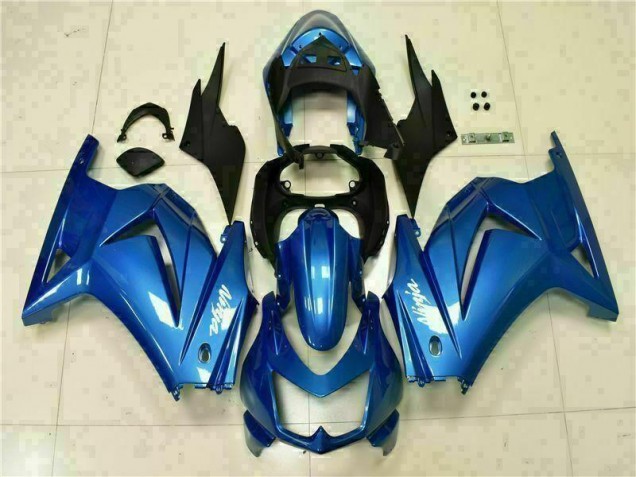 Cheap 2008-2012 Blue Black White Ninja Kawasaki EX250 Moto Fairings Canada Cheap 2008-2012 Blue Black White Ninja Kawasaki EX250 Moto Fairings Canada