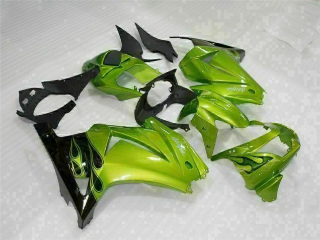 Cheap 2008-2012 Green Black Kawasaki EX250 Motorcyle Fairings Canada Cheap 2008-2012 Green Black Kawasaki EX250 Motorcyle Fairings Canada