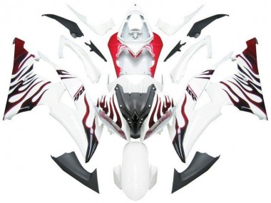 Cheap 2008-2016 White Red Flame R6 Yamaha YZF R6 Motorbike Fairing Canada