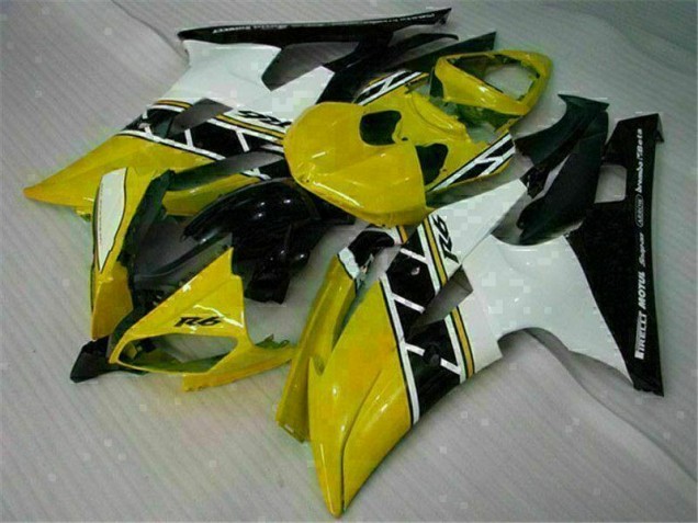 Cheap 2008-2016 Yellow White Yamaha YZF R6 Motorcycle Replacement Fairings Canada Cheap 2008-2016 Yellow White Yamaha YZF R6 Motorcycle Replacement Fairings Canada