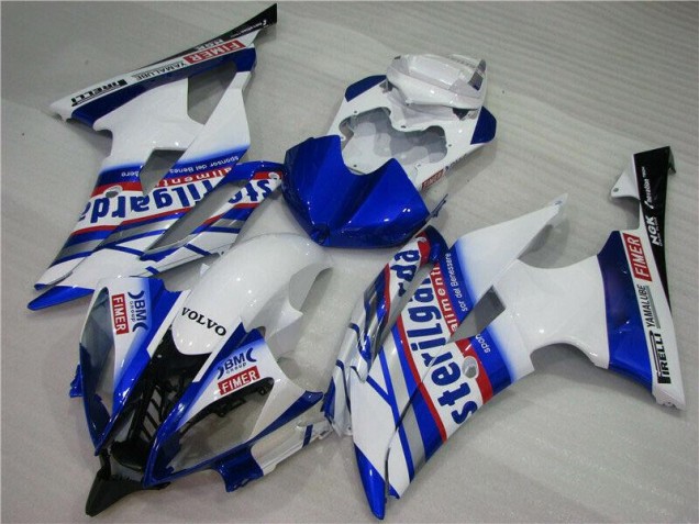 Cheap 2008-2016 White Blue Sterilgarda Volvo Yamaha YZF R6 Motorcycle Fairing Canada Cheap 2008-2016 White Blue Sterilgarda Volvo Yamaha YZF R6 Motorcycle Fairing Canada