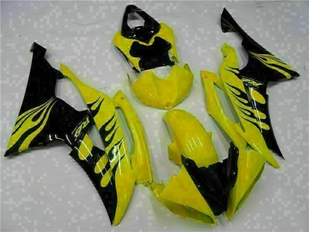 Cheap 2008-2016 Yellow Black Yamaha YZF R6 Motorcycle Fairing Kits Canada Cheap 2008-2016 Yellow Black Yamaha YZF R6 Motorcycle Fairing Kits Canada