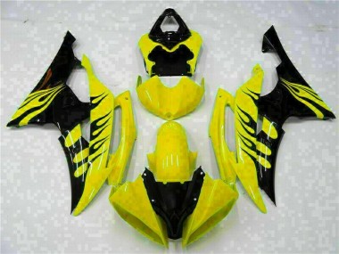 Cheap 2008-2016 Yellow Yamaha YZF R6 Replacement Motorcycle Fairings Canada