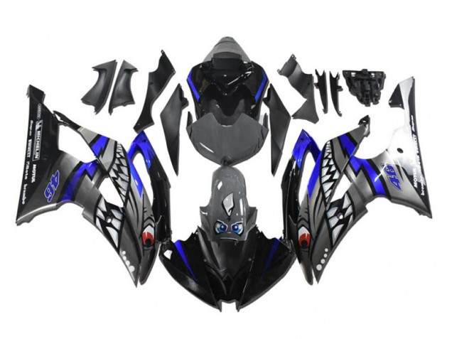 Cheap 2008-2016 Grey Blue Shark Yamaha YZF R6 Motorcycle Fairing Kit Canada Cheap 2008-2016 Grey Blue Shark Yamaha YZF R6 Motorcycle Fairing Kit Canada