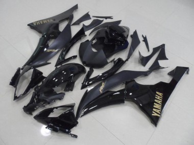 Cheap 2008-2016 Black with Gold Sticker Yamaha YZF R6 Replacement Motorcycle Fairings Canada