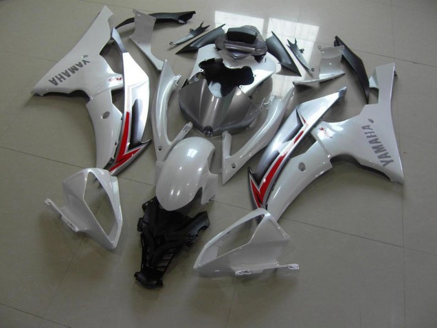 Cheap 2008-2016 Pearl White Silver Yamaha YZF R6 Moto Fairings Canada Cheap 2008-2016 Pearl White Silver Yamaha YZF R6 Moto Fairings Canada