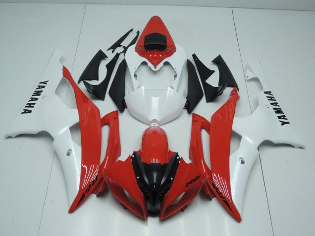 Cheap 2008-2016 Red and Pearl White Yamaha YZF R6 Motorcycle Replacement Fairings Canada Cheap 2008-2016 Red and Pearl White Yamaha YZF R6 Motorcycle Replacement Fairings Canada