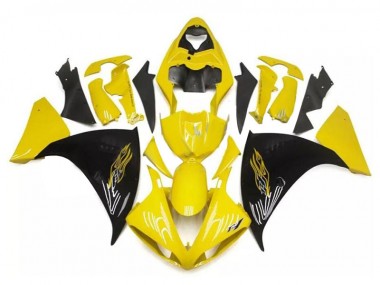 Cheap 2009-2011 Yellow Black Yamaha YZF R1 Bike Fairings Canada