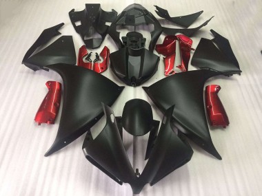 Cheap 2009-2011 Matte Black Glossy Red Yamaha YZF R1 Motorcycle Fairings Kit Canada