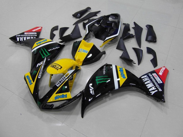 Cheap 2009-2011 Yellow Black Monster Yamaha YZF R1 Motorcycle Fairing Canada