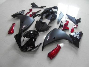 Cheap 2009-2011 Matte Black Red Yamaha YZF R1 Motorcycle Replacement Fairings Canada