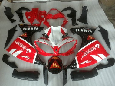 Cheap 2009-2011 Red White and Black Graphic Yamaha YZF R1 Motorbike Fairing Canada