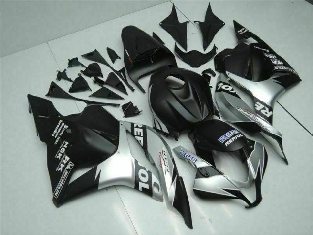 Cheap 2009-2012 Black Silver Repsol Honda CBR600RR Motorcycle Fairings Kits Canada Cheap 2009-2012 Black Silver Repsol Honda CBR600RR Motorcycle Fairings Kits Canada