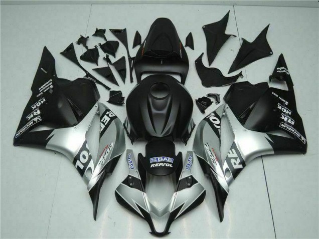 Cheap 2009-2012 Black Silver Repsol Honda CBR600RR Motorcycle Fairings Kits Canada Cheap 2009-2012 Black Silver Repsol Honda CBR600RR Motorcycle Fairings Kits Canada