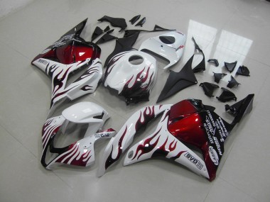 Cheap 2009-2012 Red Black Flame Honda CBR600RR Motor Bike Fairings Canada