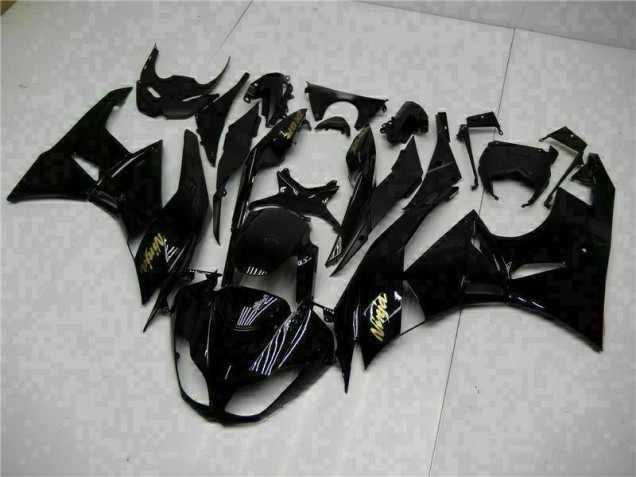 Cheap 2009-2012 Black Gold Ninja Kawasaki ZX6R Motorcycle Replacement Fairings Canada Cheap 2009-2012 Black Gold Ninja Kawasaki ZX6R Motorcycle Replacement Fairings Canada