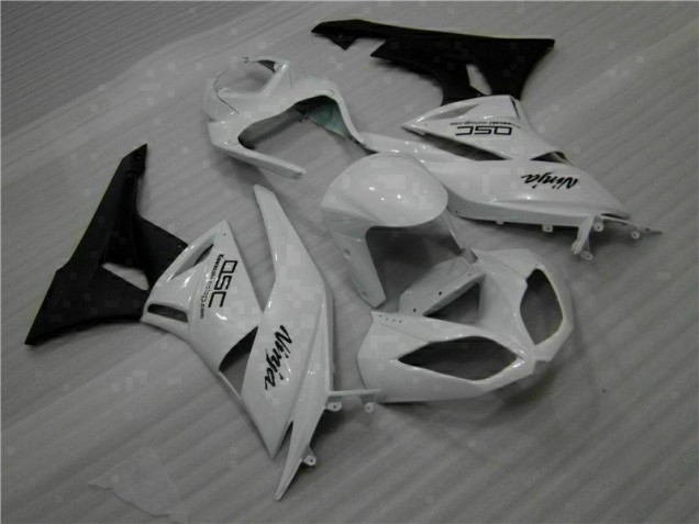 Cheap 2009-2012 White Black Ninja Kawasaki ZX6R Motorbike Fairings Canada Cheap 2009-2012 White Black Ninja Kawasaki ZX6R Motorbike Fairings Canada