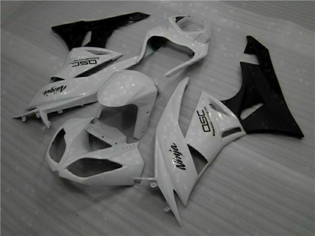 Cheap 2009-2012 White Black Ninja Kawasaki ZX6R Motorbike Fairings Canada Cheap 2009-2012 White Black Ninja Kawasaki ZX6R Motorbike Fairings Canada