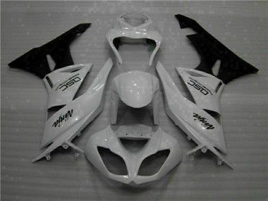 Cheap 2009-2012 White Black Ninja Kawasaki ZX6R Motorbike Fairings Canada