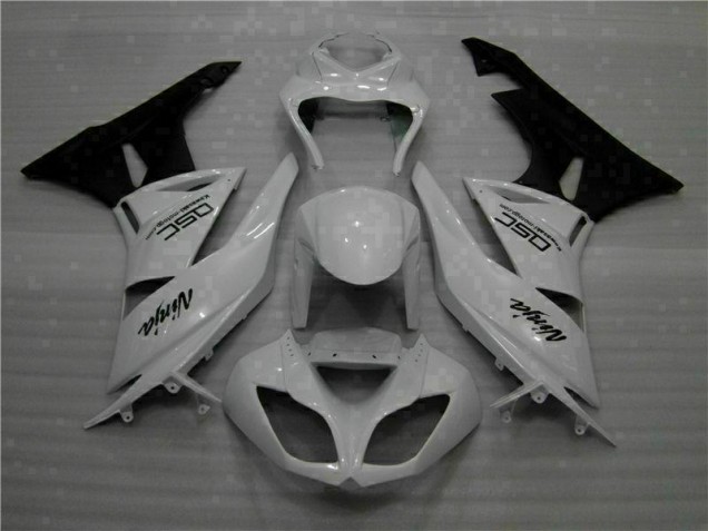 Cheap 2009-2012 White Black Ninja Kawasaki ZX6R Motorbike Fairings Canada Cheap 2009-2012 White Black Ninja Kawasaki ZX6R Motorbike Fairings Canada