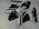 Cheap 2009-2012 Black White 3M Touch4 Kawasaki ZX6R Motorcycle Fairing Kits Canada