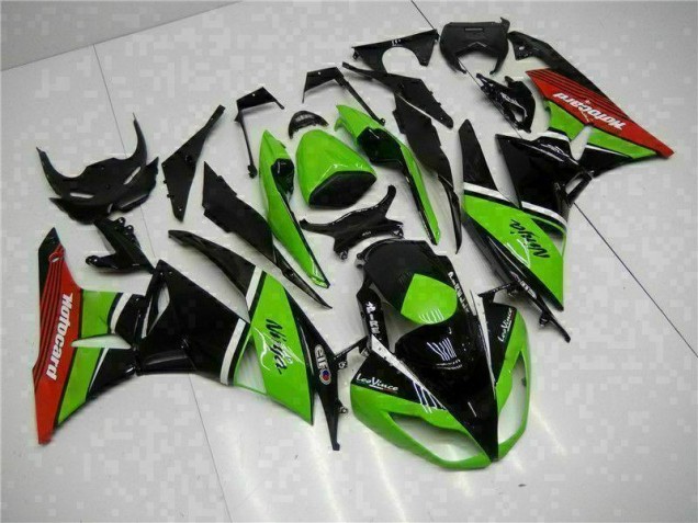 Cheap 2009-2012 Green Black Red Kawasaki ZX6R Bike Fairing Canada Cheap 2009-2012 Green Black Red Kawasaki ZX6R Bike Fairing Canada