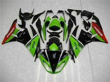 Cheap 2009-2012 Green Black Red Kawasaki ZX6R Bike Fairing Canada