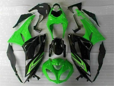 Cheap 2009-2012 Green Black Kawasaki ZX6R Motorbike Fairing Canada