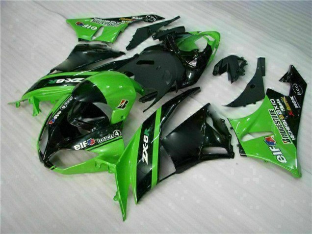 Cheap 2009-2012 Green Black Kawasaki ZX6R Motor Bike Fairings Canada Cheap 2009-2012 Green Black Kawasaki ZX6R Motor Bike Fairings Canada