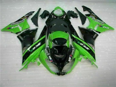 Cheap 2009-2012 Green Black Kawasaki ZX6R Motor Bike Fairings Canada