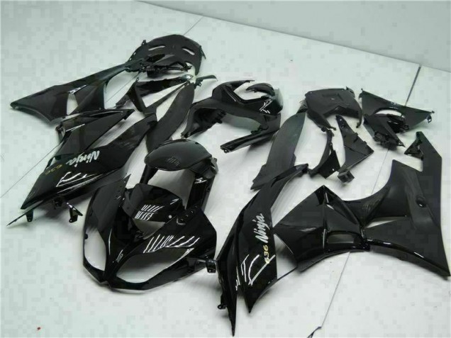 Cheap 2009-2012 Black White Ninja 636 Kawasaki ZX6R Moto Fairings Canada Cheap 2009-2012 Black White Ninja 636 Kawasaki ZX6R Moto Fairings Canada