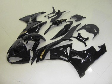 Cheap 2009-2012 Black with Gold Sticker Kawasaki ZX6R Motorbike Fairing Canada