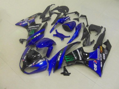 Cheap 2009-2012 Blue Monster Kawasaki ZX6R Bike Fairing Kit Canada