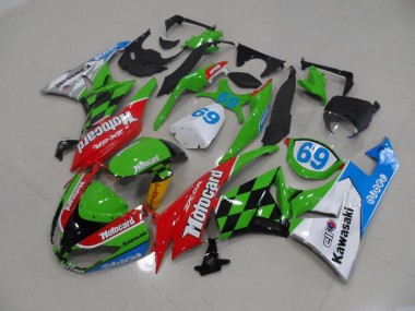 Cheap 2009-2012 Motocard Kawasaki ZX6R Motorcycle Fairings Kits Canada