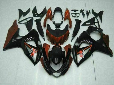 Cheap 2009-2016 Brown Black Suzuki GSXR1000 Bike Fairing Kit Canada