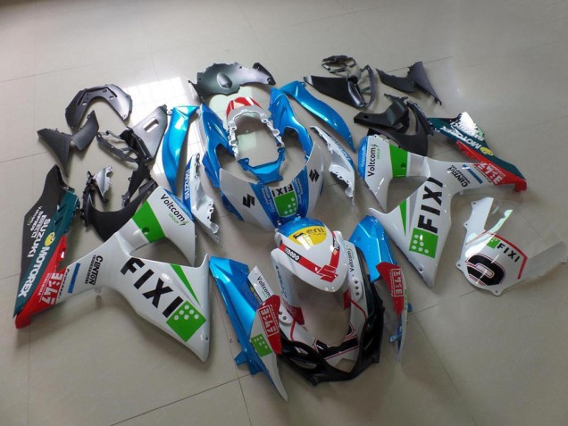 Cheap 2009-2016 Light Blue Fixi Suzuki GSXR 1000 K9 Motorcycle Fairing Kits Canada Cheap 2009-2016 Light Blue Fixi Suzuki GSXR 1000 K9 Motorcycle Fairing Kits Canada
