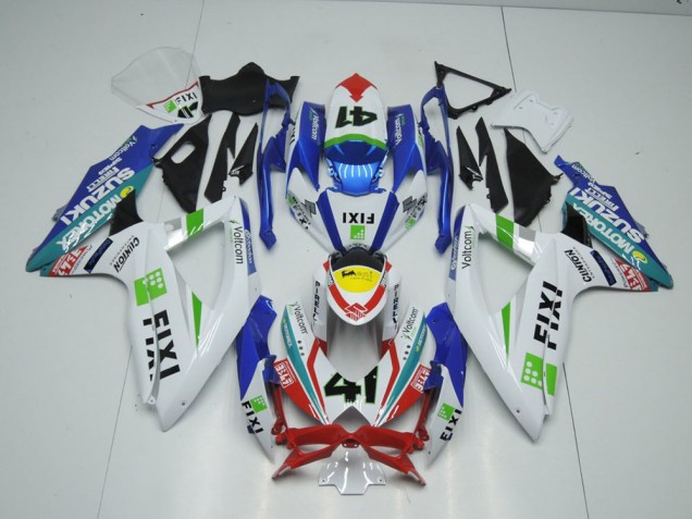 Cheap 2009-2016 Fixi Light Blue Suzuki GSXR 1000 K9 Replacement Fairings Canada Cheap 2009-2016 Fixi Light Blue Suzuki GSXR 1000 K9 Replacement Fairings Canada