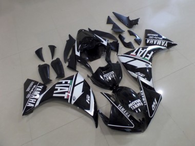 Cheap 2012-2014 Black White Fiat Yamaha YZF R1 Motorcycle Fairings Canada