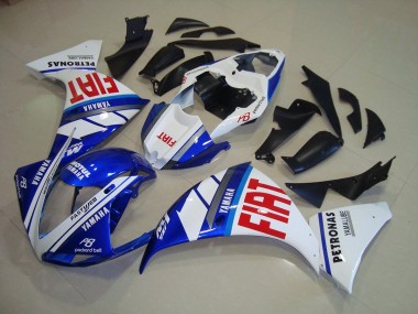 Cheap 2012-2014 Blue White Fiat Yamaha YZF R1 Bike Fairings Canada