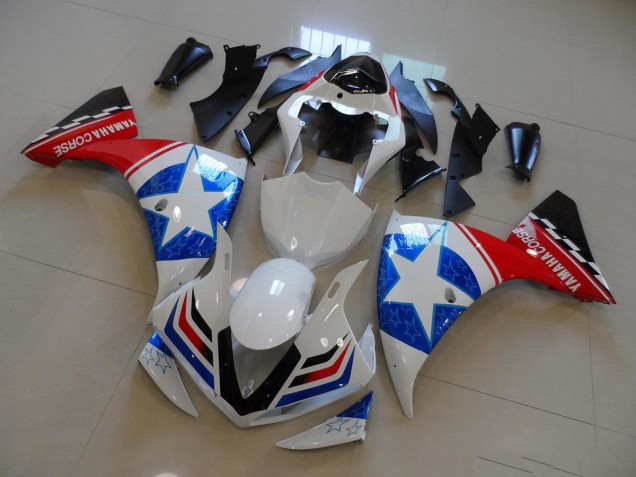 Cheap 2012-2014 White Black Ducati Star Yamaha YZF R1 Motorcyle Fairings Canada